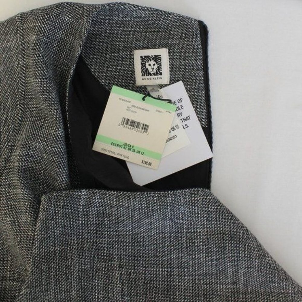 Anne Klein Tweed Sheath Dress, Size 8 - Picture 5 of 6